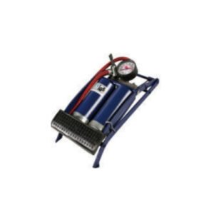 POMPA A PEDALE DOPPIA CON MANOMETRO