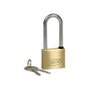 LUCCHETTO AD ARCO LUNGO IN OTTONE